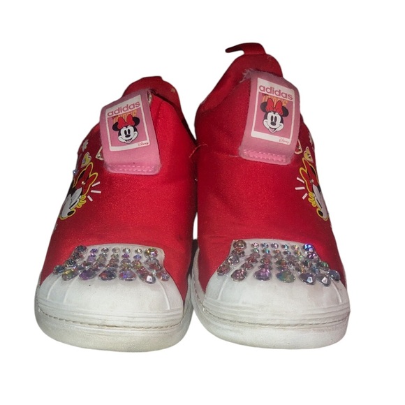 Big Girl Size 1 1/2 Custom Bling Adidas - Picture 8 of 9